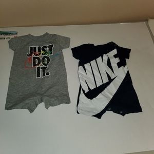 **SOLD **2 pair Nike newborn onsie shorts